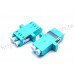 AD-2LF-2LF-OM3-MM LC-OM3耦合器雙工雙耳 OM3 帶法蘭LC雙工多模光纖耦合器 LC/OM3雙工多模有耳LC型一體式光纖法蘭盤 耦合器適配器電信級